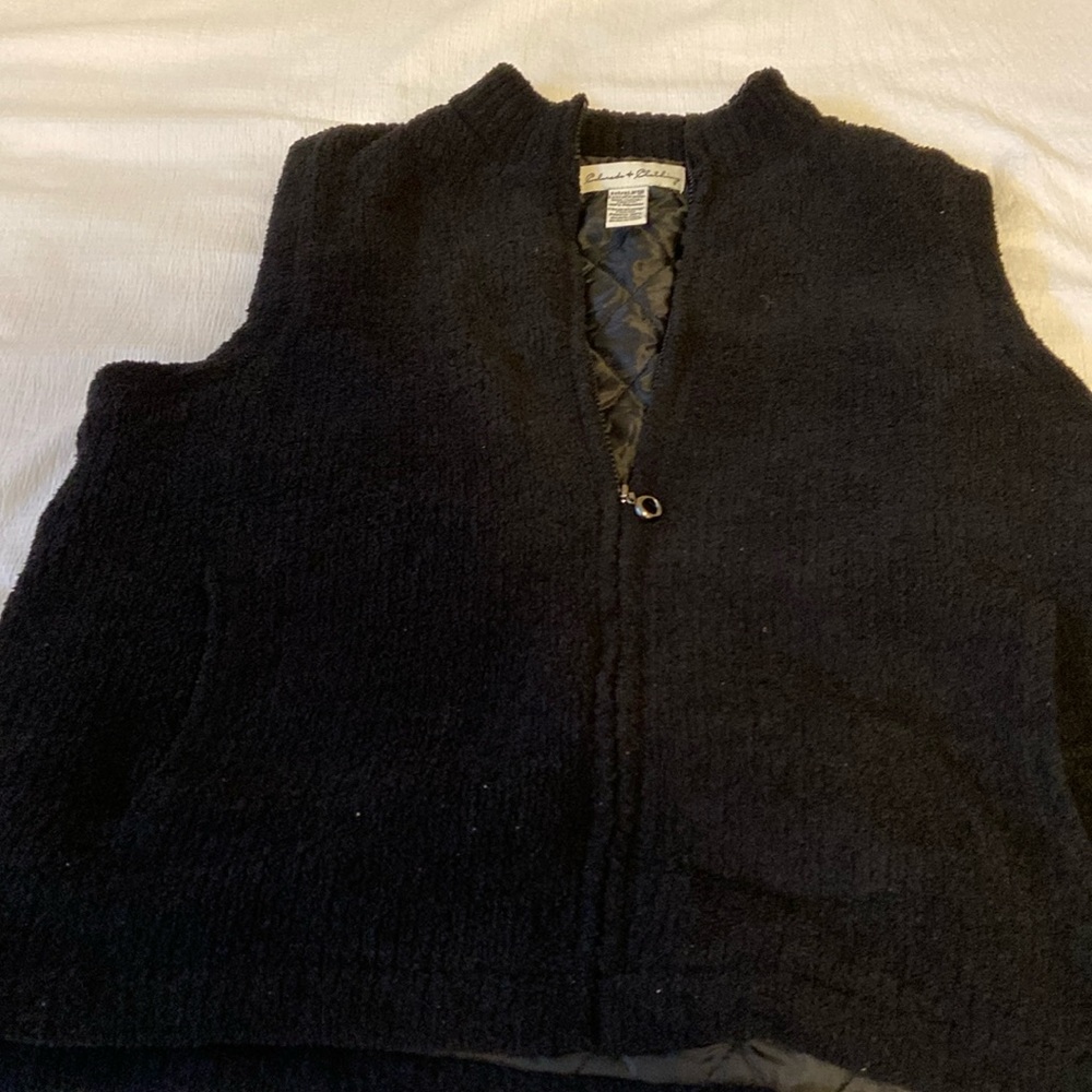 Ladies black vest